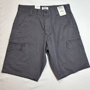 Levi’s Signature Men’s Utility Shorts Size 30 100% Cotton Gray Cargo Shorts NWT